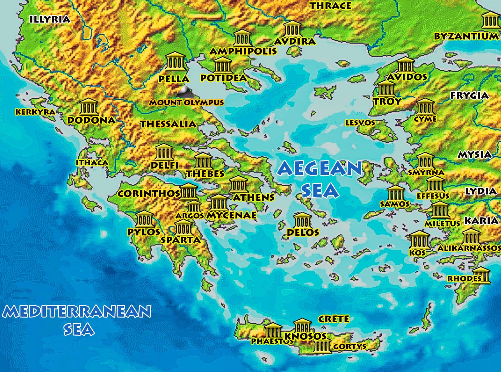 map of ancient greece thebes        <h3 class=