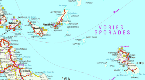 Sporades Islands Greece Map Sporades, Map Of Greek Islands Map Of Sporades Islands